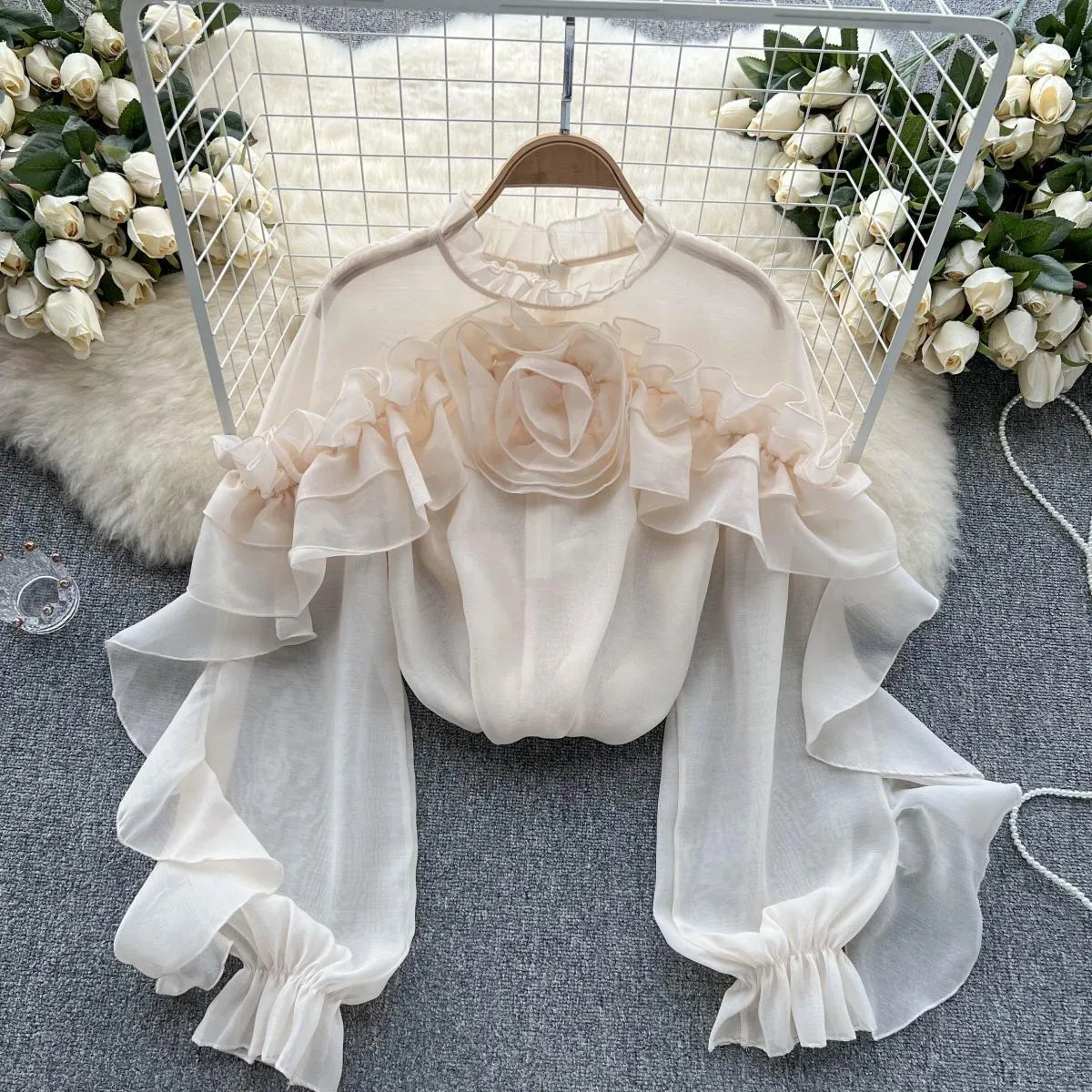 TEEK - Ruffle Chiffon Blouse