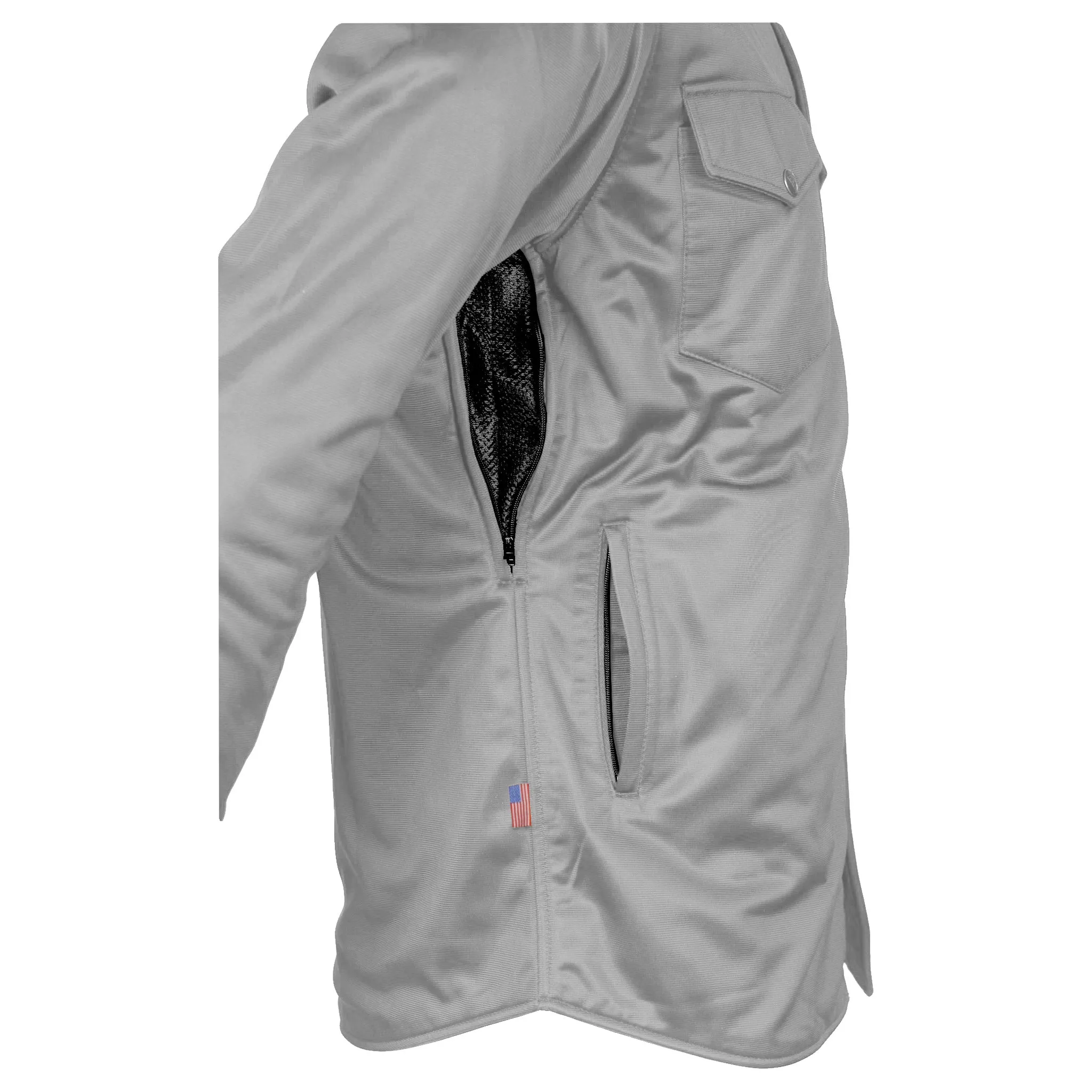 Ultra Protective Shirt - Light Gray Solid with Pads