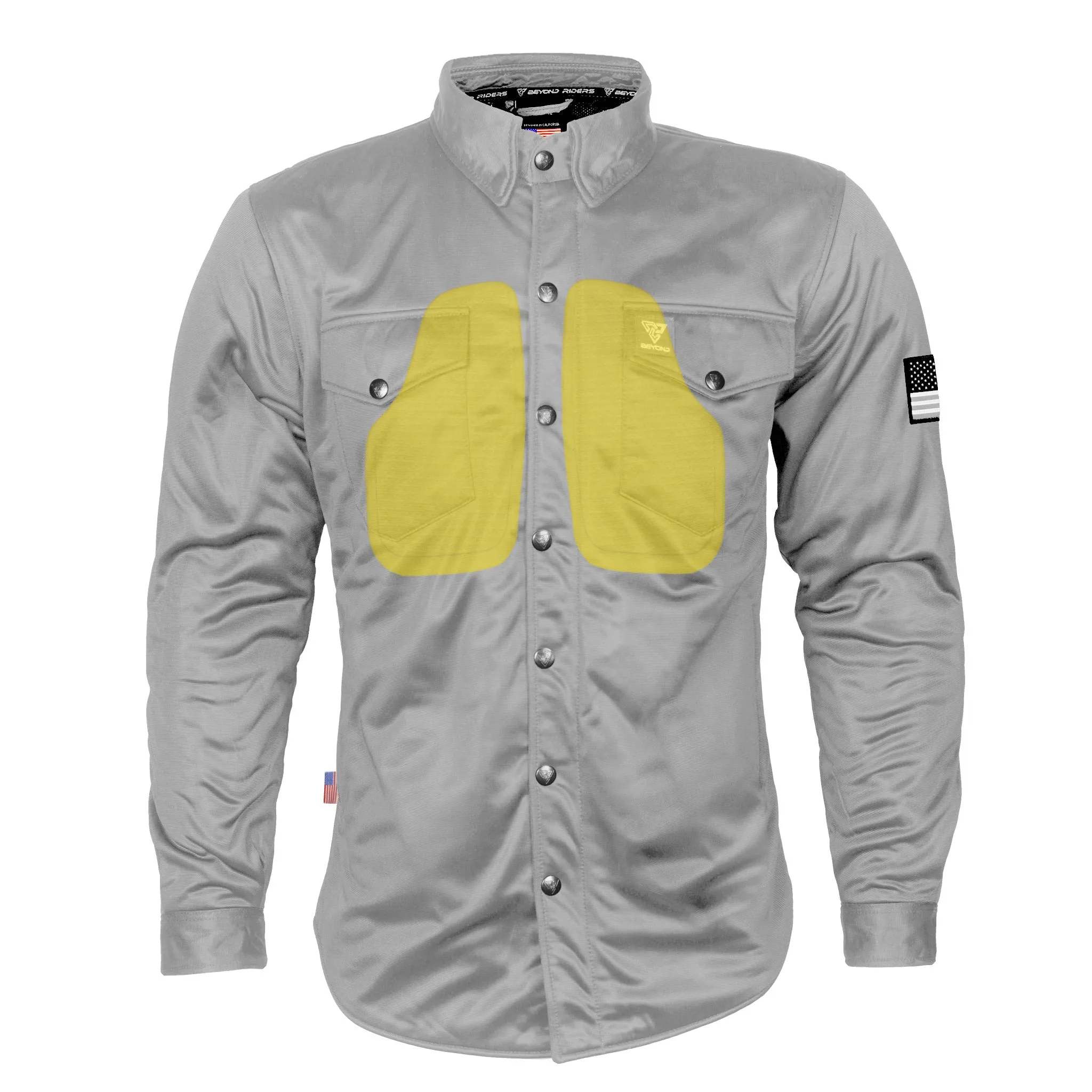 Ultra Protective Shirt - Light Gray Solid with Pads